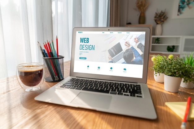 Website design software provide modish template for online retail business