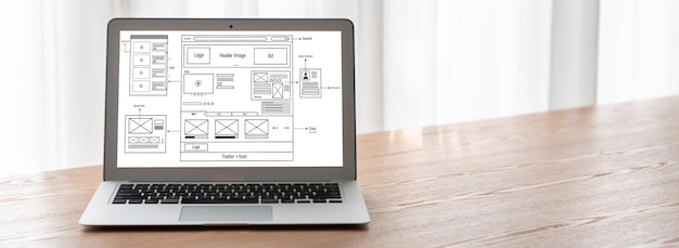 Foto il software di progettazione di siti web fornisce un modello alla moda per le attività di vendita al dettaglio online