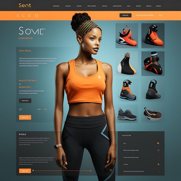 Website of a Fitness Apparel Brand Highlighting a Christ Website Layout Concept Insane Ideas