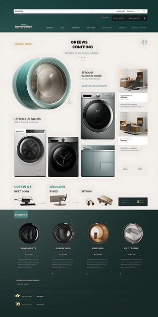 Website of a Home Appliance Store Showcasing a Web Desig Website Layout Concept Insane Ideas