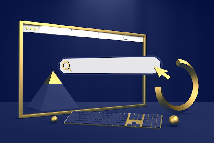 फोटो website icons left side with gold bars