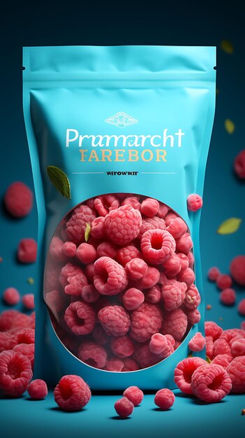 Photo website layout amaranth cereal packaging playful with a pink and turquoise poster flyer design