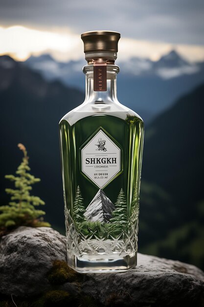 Website Layout Bespoke Schnapps Brand Forest Green and White Alpine Theme S Poster Flyer Design