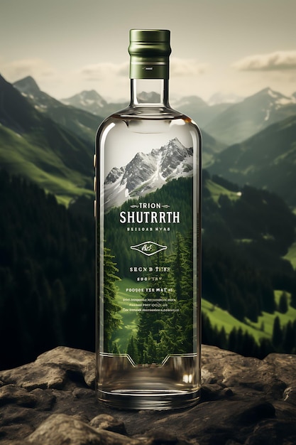 Website Layout Bespoke Schnapps Brand Forest Green and White Alpine Theme S Poster Flyer Design