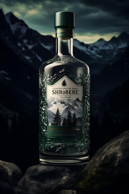 Website Layout Bespoke Schnapps Brand Forest Green and White Alpine Theme S Poster Flyer Design