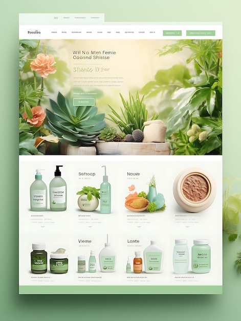 Website layout design of a home cleaning products1283 Creative Unique Professional Look