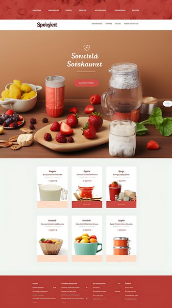 Website layout design of kitchenware e commerce f 2020 Creative Unique Professional Look