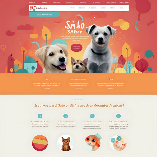 Photo website layout design of a pet adoption agency fe2892 creative unique professional look
