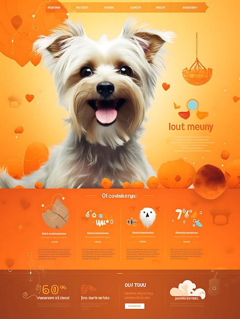 Website layout design of a pet adoption platform 1153 creative unique professional look