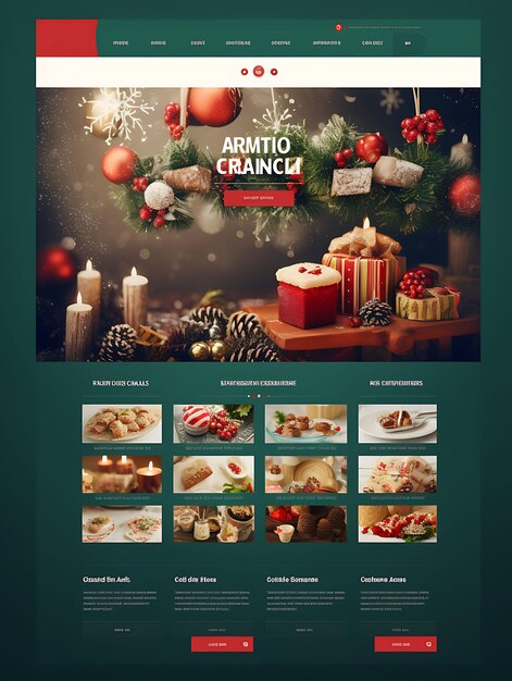 Foto layout e design di siti web per feste e celebrazioni principali durante tutto l'anno