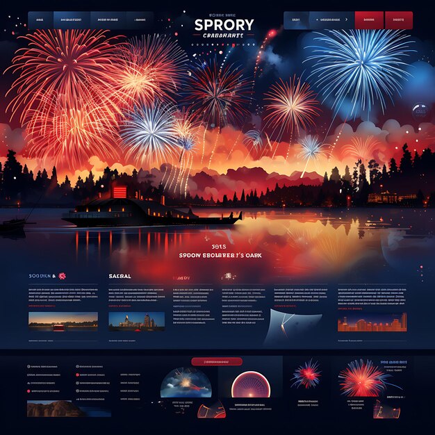 Website layouts and designs for major holidays festivals and celebrations throughout the year