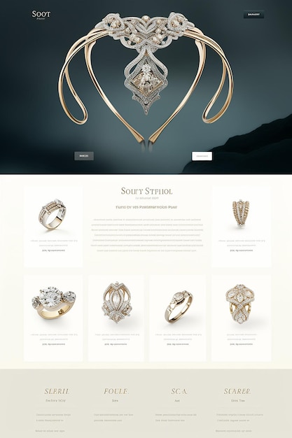 Photo website for luxury jewellery company