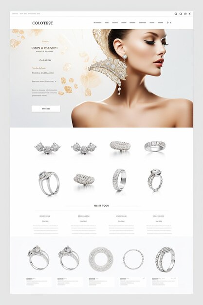 Photo website for luxury jewellery company