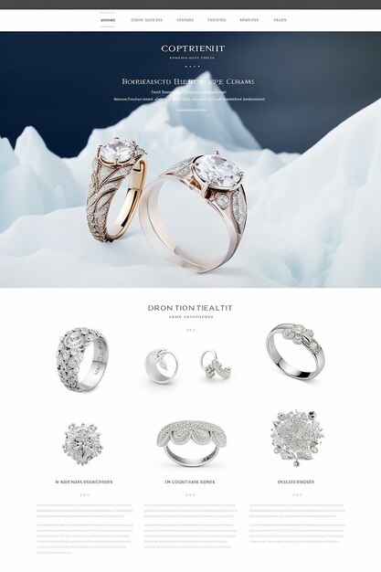 Photo website for luxury jewellery company