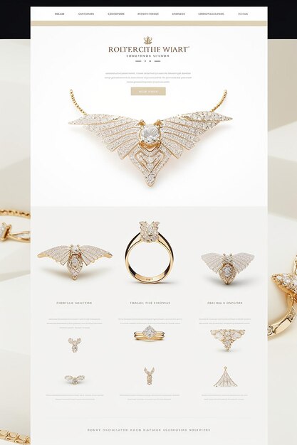 Photo website for luxury jewellery company