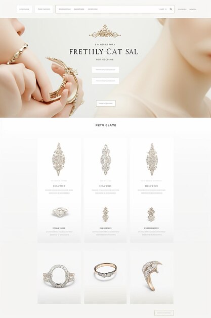 Photo website for luxury jewellery company