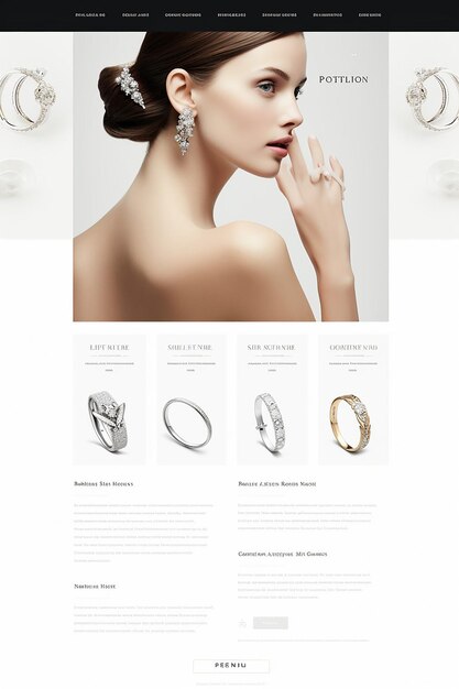 Photo website for luxury jewellery company