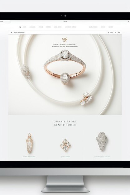 Photo website for luxury jewellery company