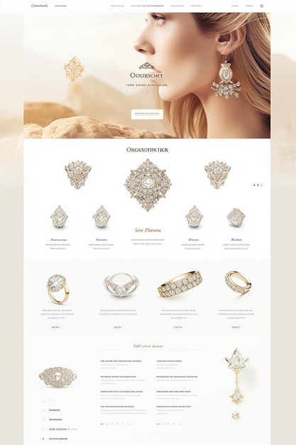 Photo website for luxury jewellery company