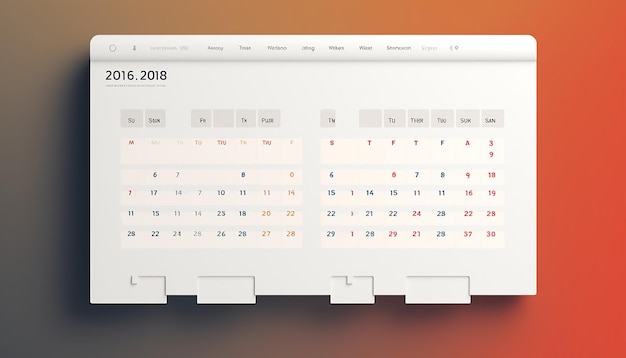 A website related to a calendar where users can view dates with a minimalist design