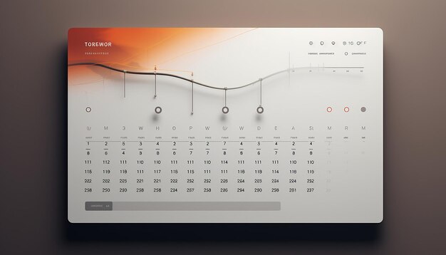 Photo a website related to a calendar where users can view dates with a minimalist design