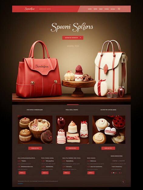 Photo website of a retail store showcasing a captivating web d website layout concept insane ideas