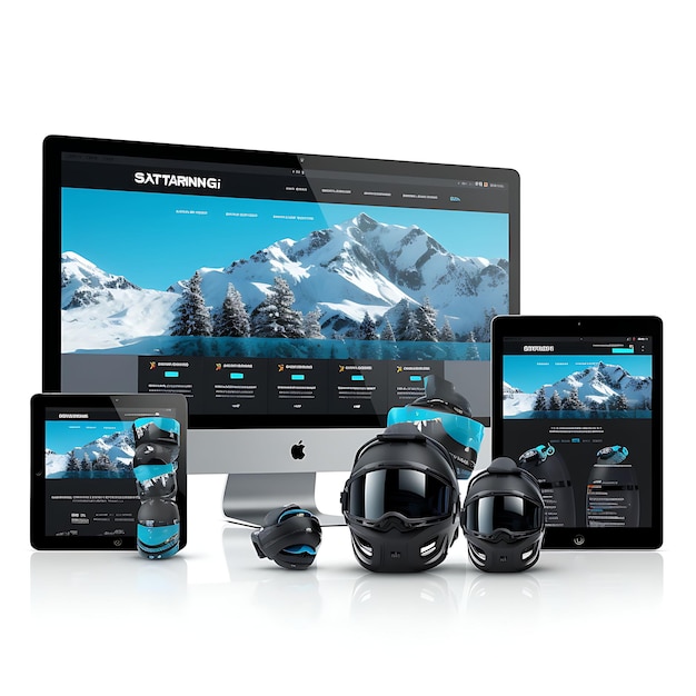 Website of a Ski Equipment Manufacturer Layout Web Desig Website Layout Concept Insane Ideas