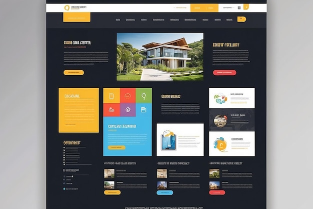 Website template design