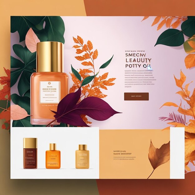 Photo a website for a website called perfume landing page