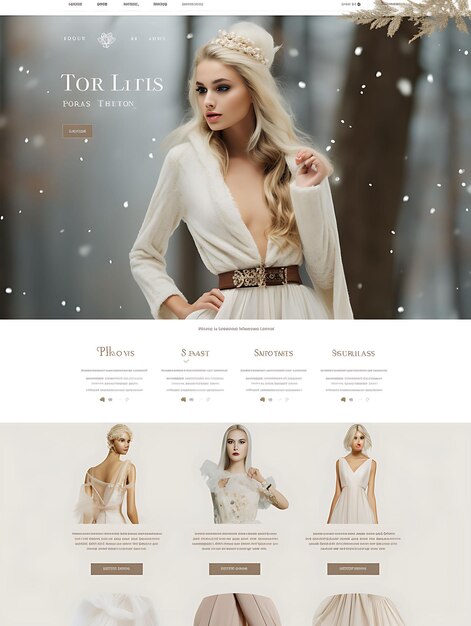 Website of a Winter Fashion Boutique Layout Web Design S Website Layout Concept Insane Ideas