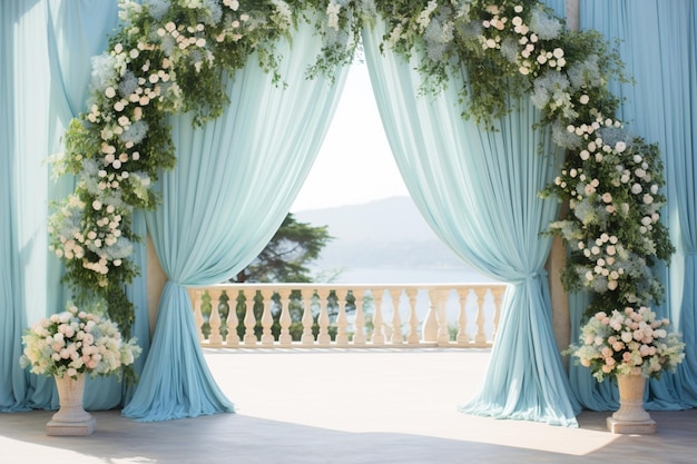 Свадебная арка с цветами