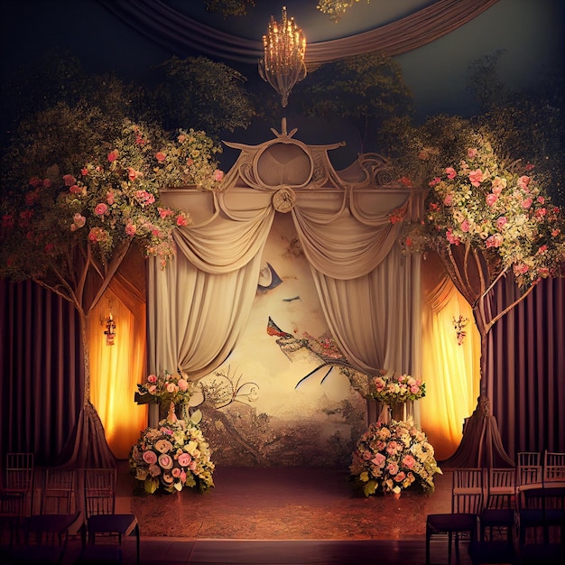 Wedding Backdrop Wallpaper