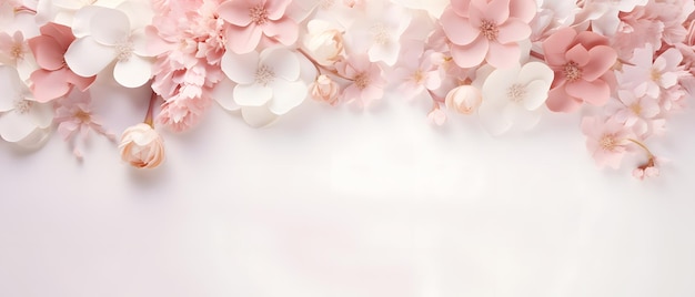 ソフト パステル カラーで分離されたコピー スペース エレガントなスタイルの結婚式の背景と結婚式のスタイル
