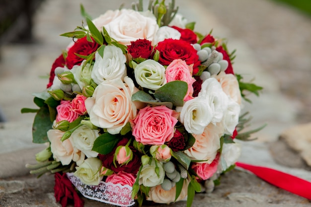 Bouquet da sposa, fiori, rose, bellissimo bouquet