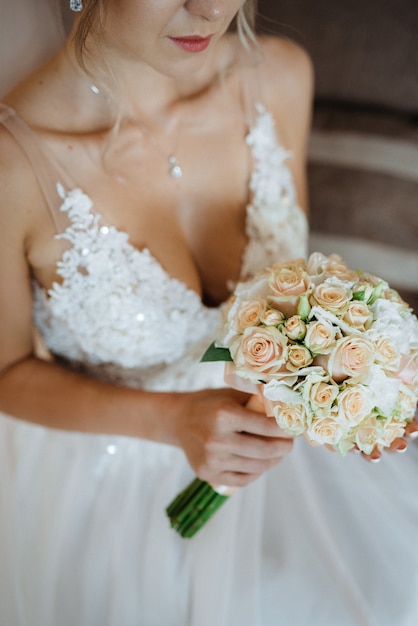 Wedding bouquet of flowers