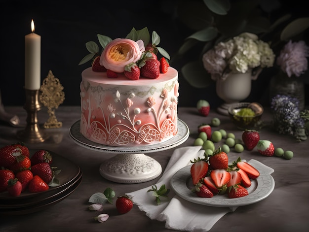 Wedding Cake Generative Ai