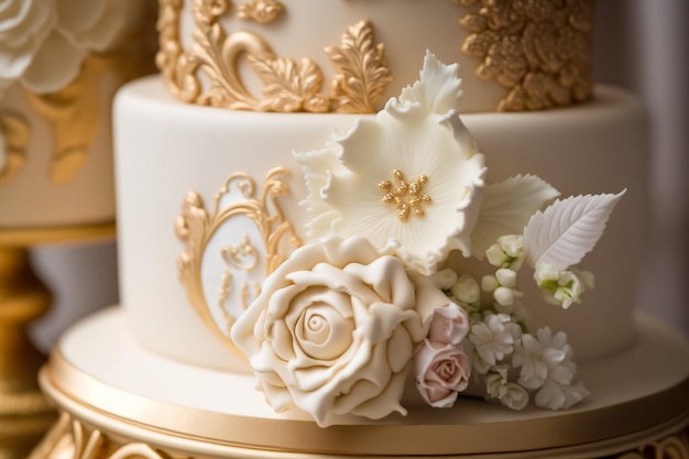 Wedding cake is the traditional cake served at wedding parties after the main meal In modern Western culture the cake is usually on display and served to guests during the reception