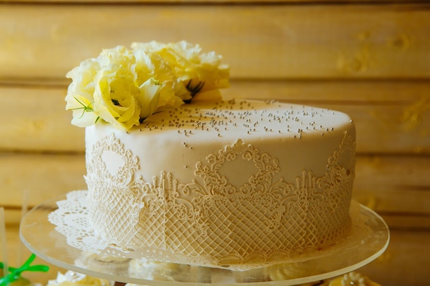 Wedding cake on a stand Wedding preparations Wedding Attributes