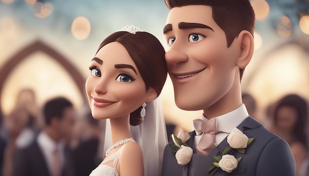 wedding caricature