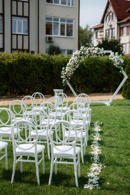 Wedding ceremony area