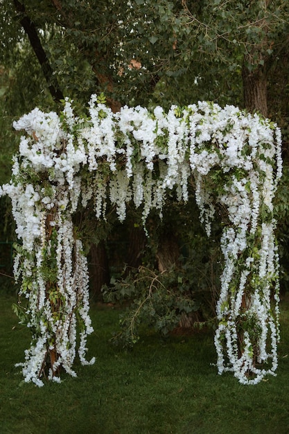 Wedding ceremony area