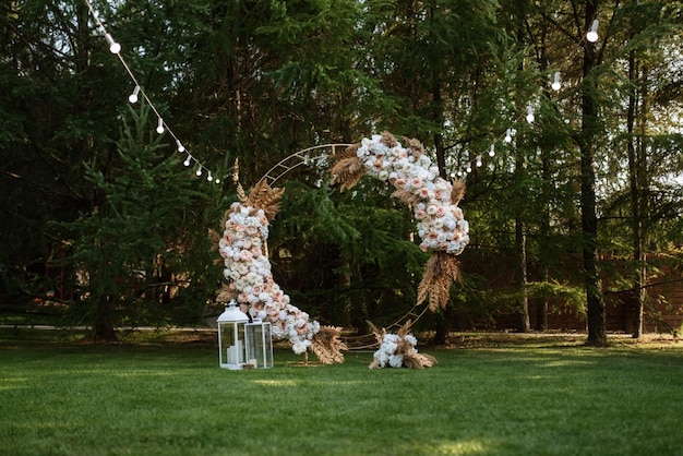 Wedding ceremony area