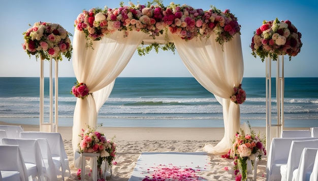 Photo wedding ceremony on the beach