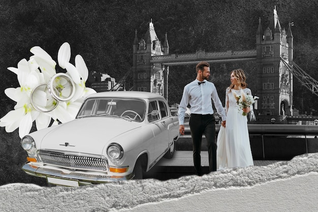 Wedding collage design