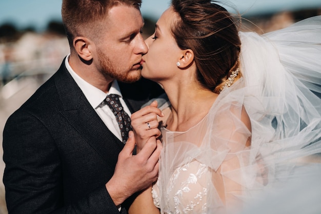 Wedding couple on the French Riviera.