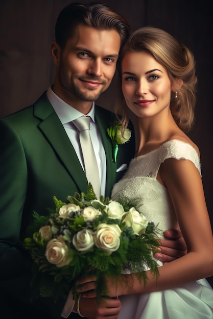 Wedding couple photograph