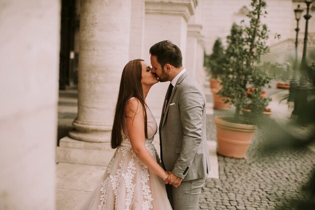 Wedding couple in Rome, Italy