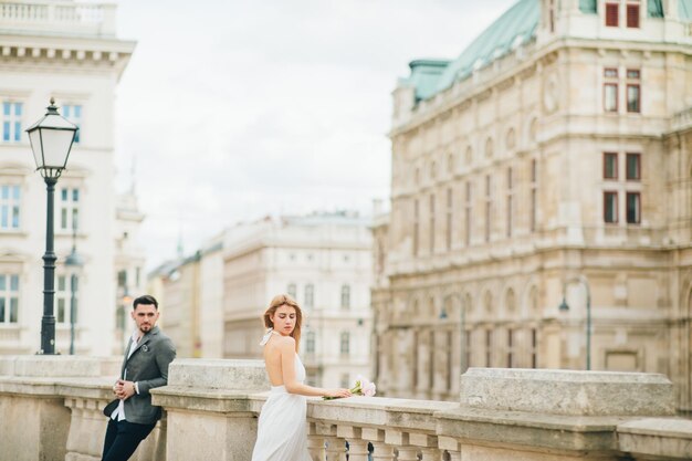 Wedding couple in Vienna