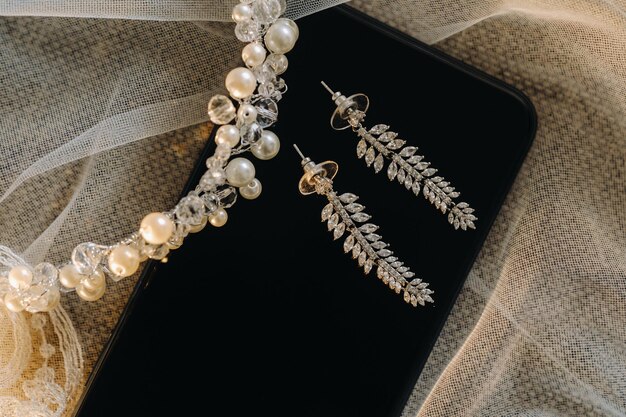 Crystal Bridal Earrings Wedding Earrings for Brides Boho - Etsy | Bridal  earrings, Bridesmaid jewelry sets, Blue bridal earrings