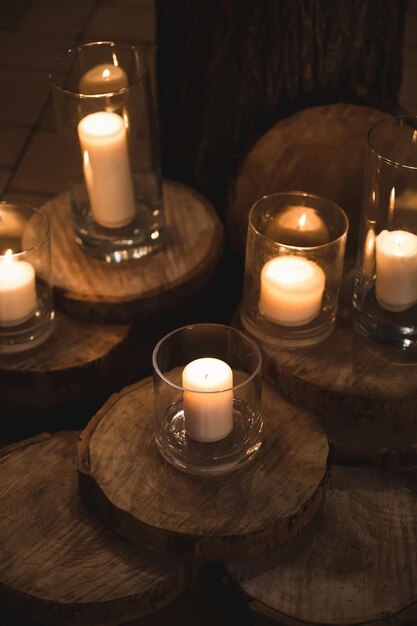 Decorazioni per matrimoni fiori e candele